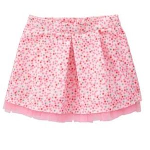 gymboree enchanted winter pink confetti dot corduroy skirt 2T toddler girls